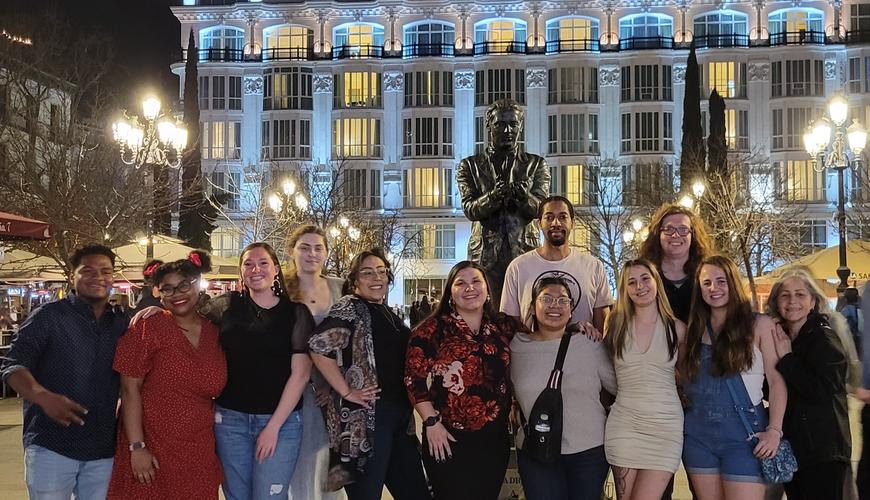 Professor López-Fred and World Languages students visited Madrid.