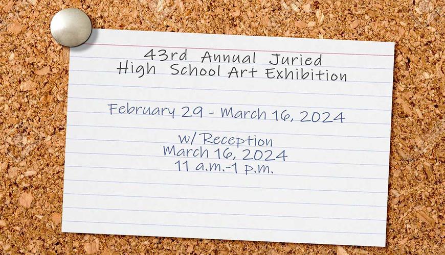 UNCP 43rd Annual Juried High School Art Exhibition Postcard