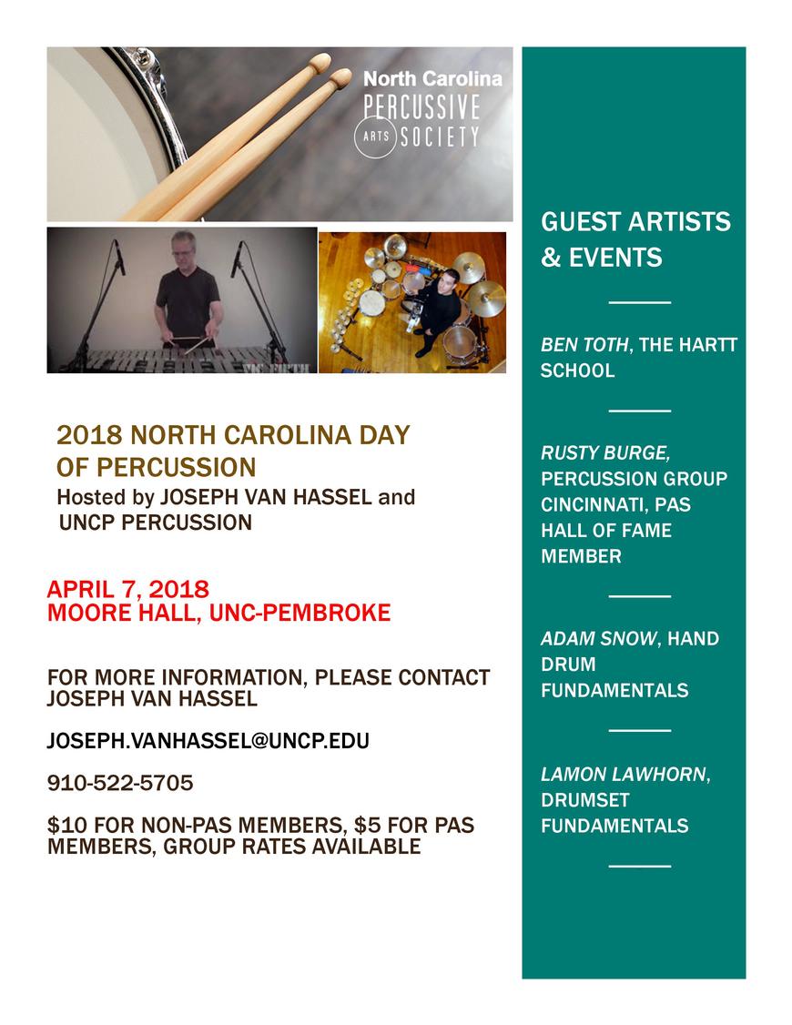 NC PAS 2018 Day of Percussion