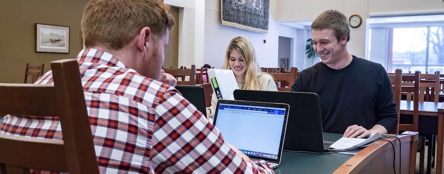 Students Studying in Library