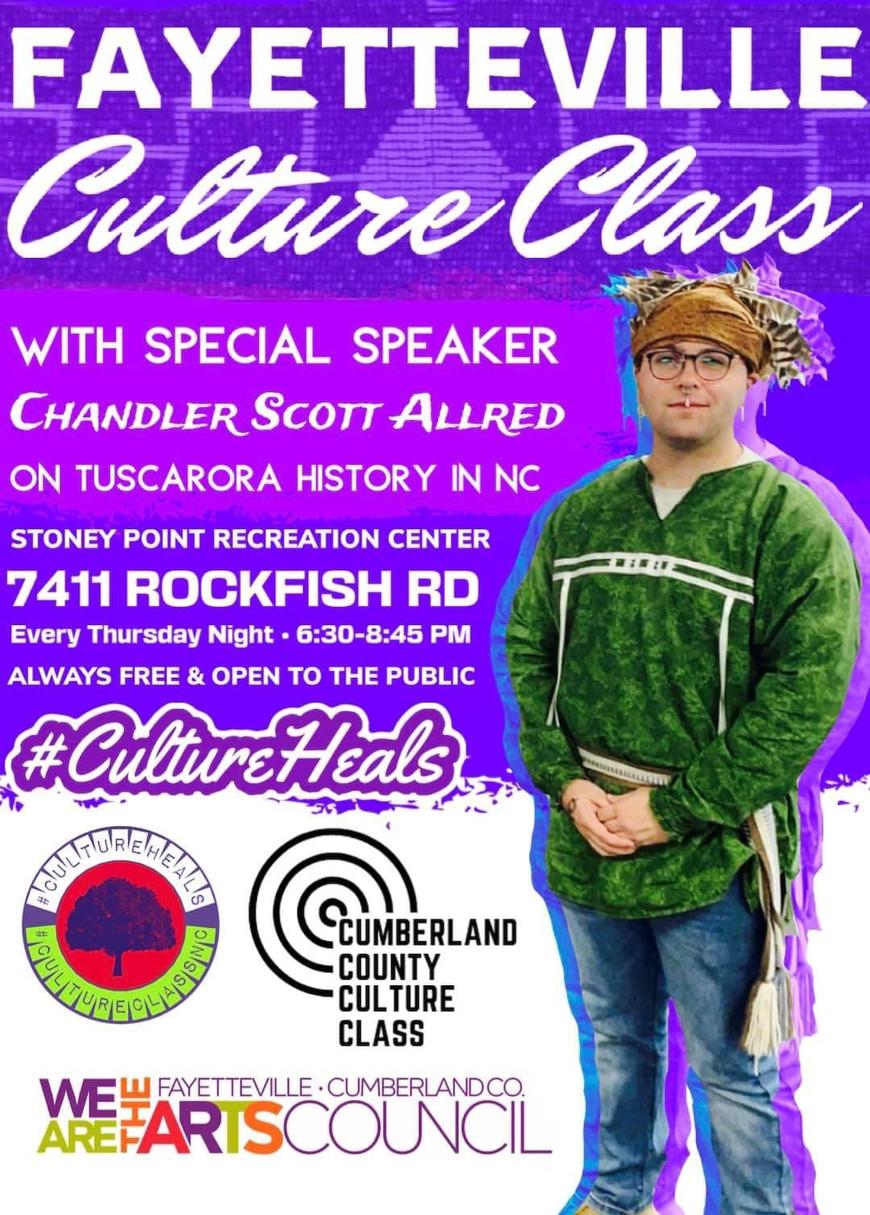 REACH Fellow Chandler Schoot Allred with be the guest speaker at Fayetteville's Culture Class