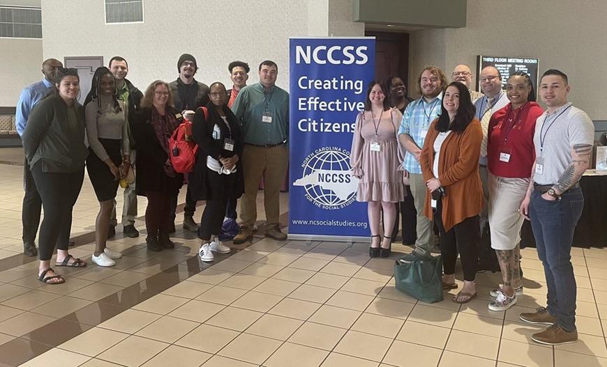 UNCP Students at the 2022 North Carolina Conference for the Social Studies