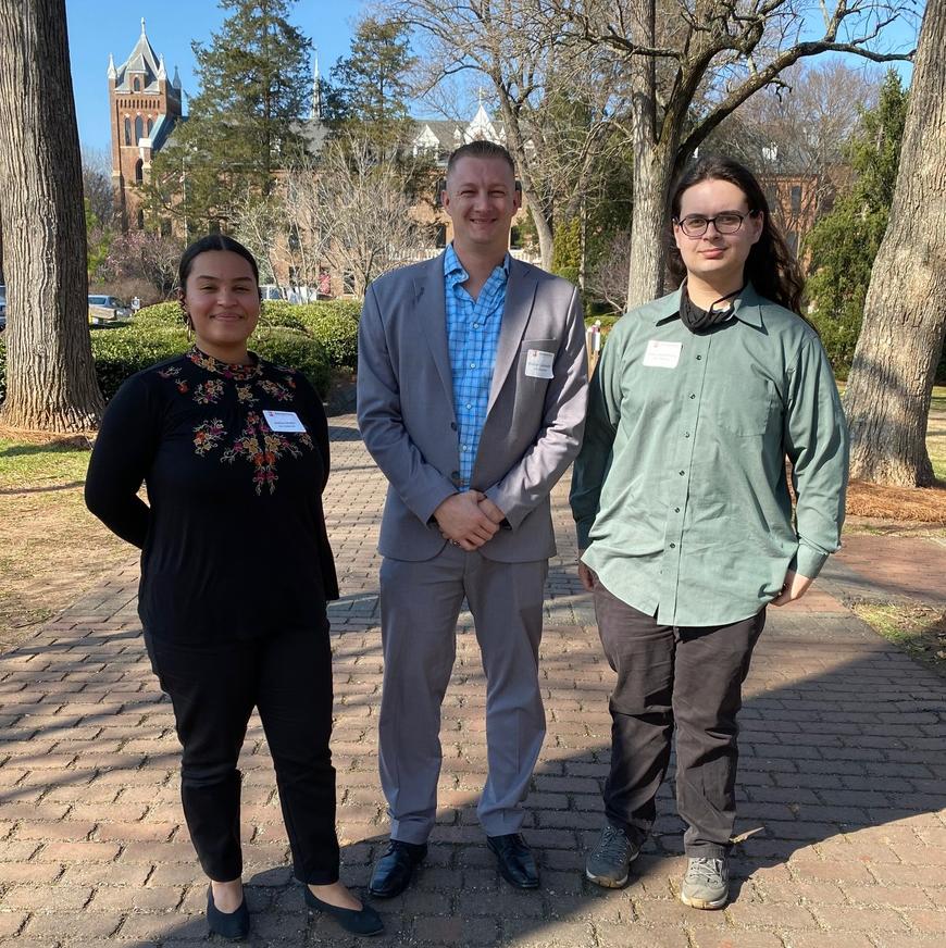 UNCP Students at the 2022 Regional Phi Alpha Theta Conference at Belmont Abbey College