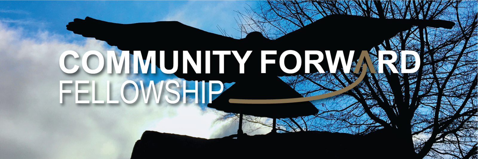 Community Forward Fellowship logo over top a picture