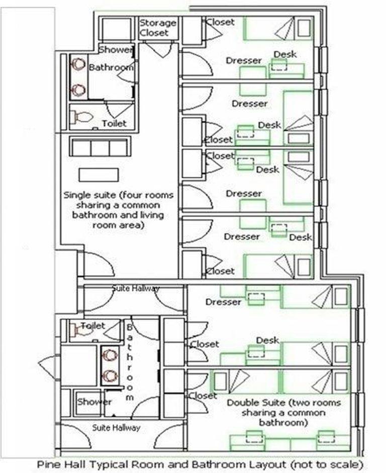 Pine Residence Hall Layout