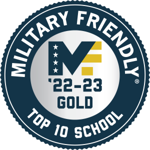Military-Friendly School Gold Top 10 School Status 22-23