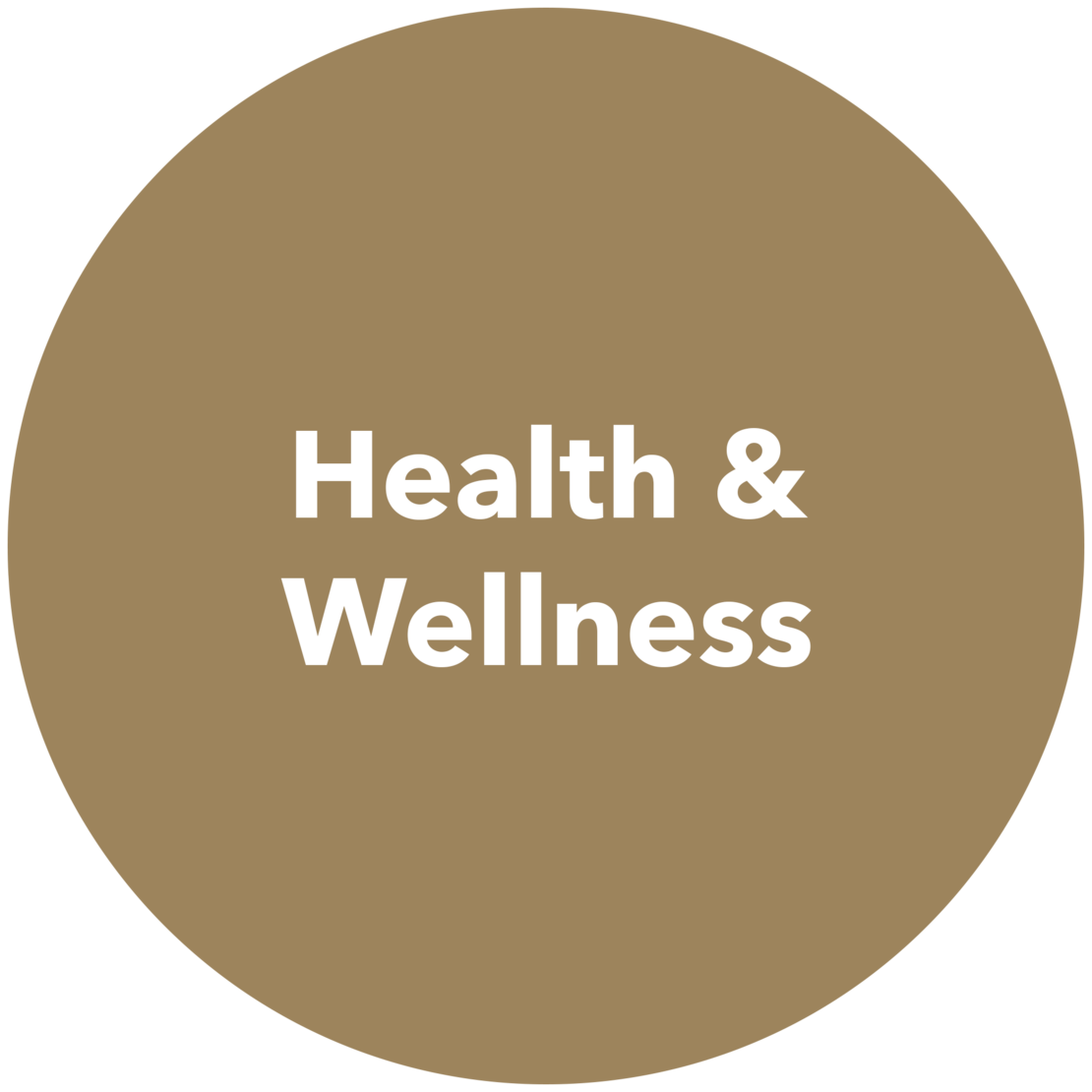 Graphic that reads "Health and Wellness"