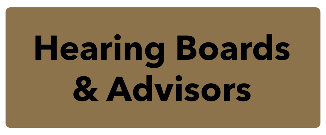 Hearing Boards & Advisors