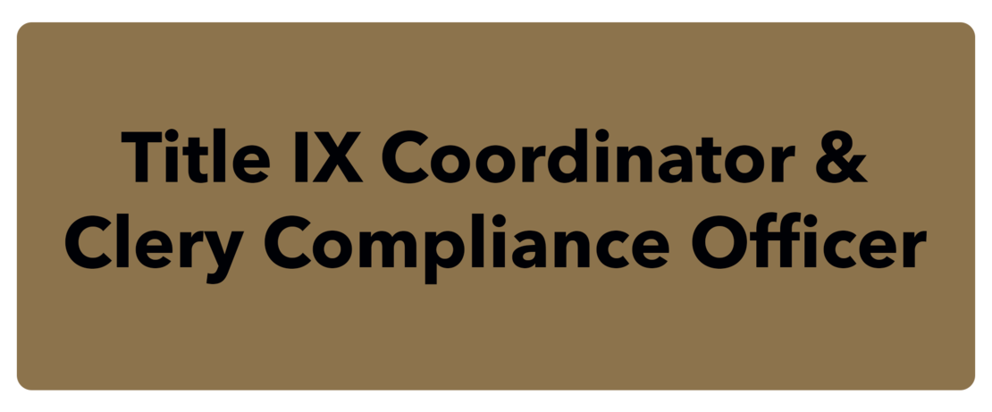 Title IX Coordinator & Clery Compliance Officer