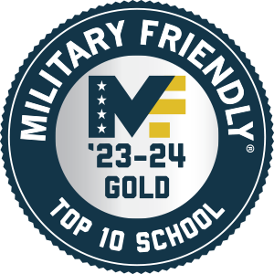 Military-Friendly School Gold Top 10 School Status 23-24