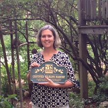 Anna Sanford's yard has been formally recognized as wildlife habitat.