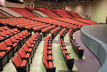Main Stage Auditorium of Givens Performing Arts Center