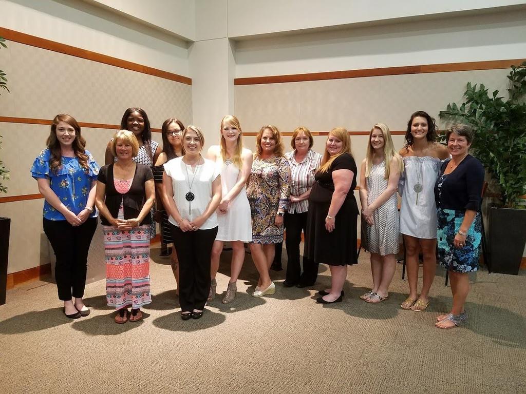 Nursing Honor Society inductees pose in a group photo.