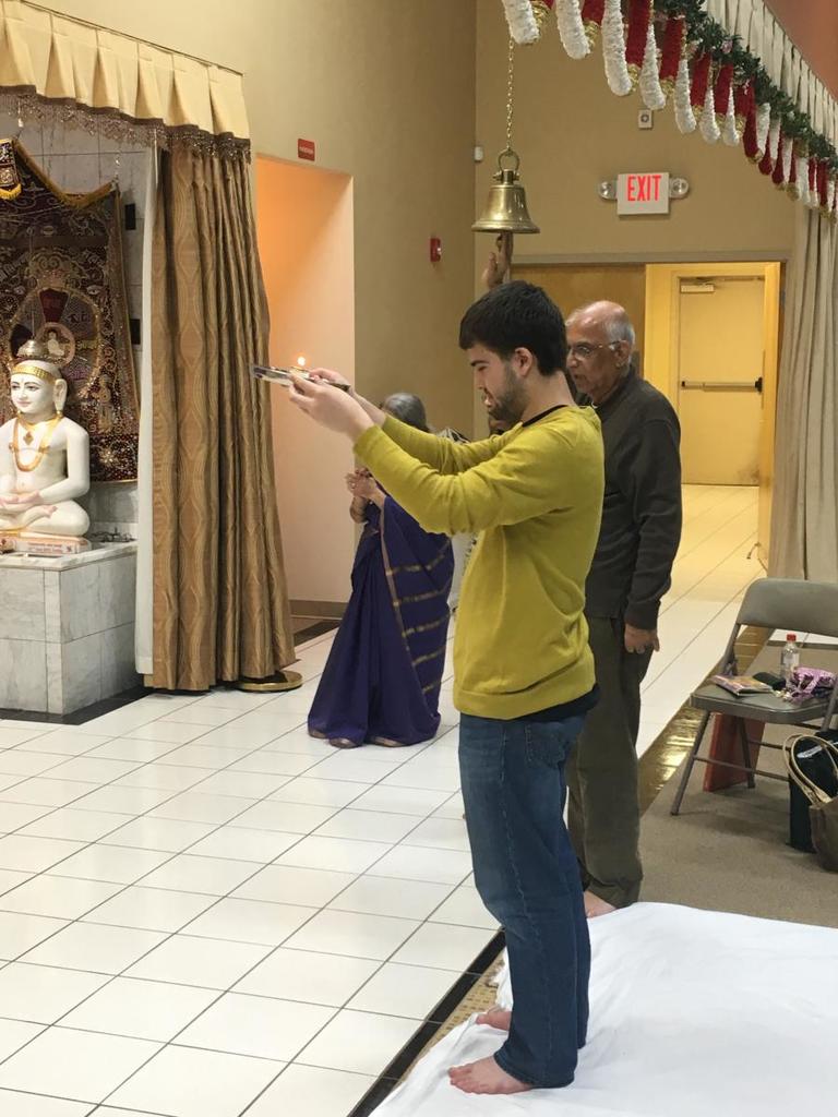 Logan John at Fayetteville Hindu Temple