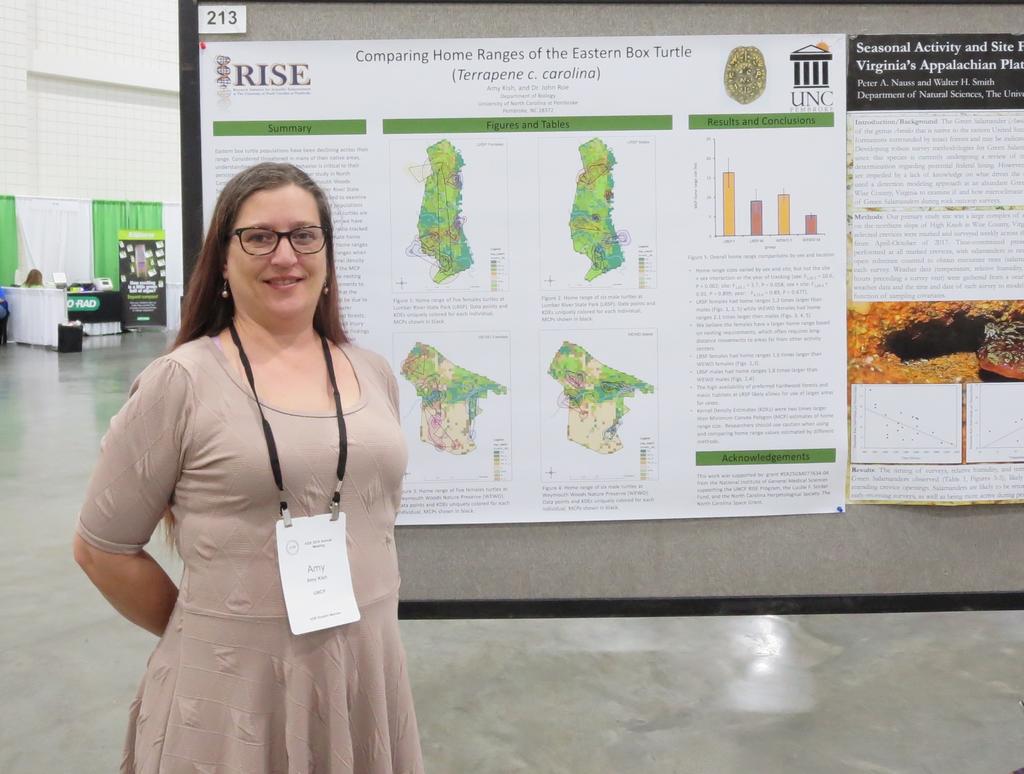 Amy Kish presented her research on box turtle home ranges