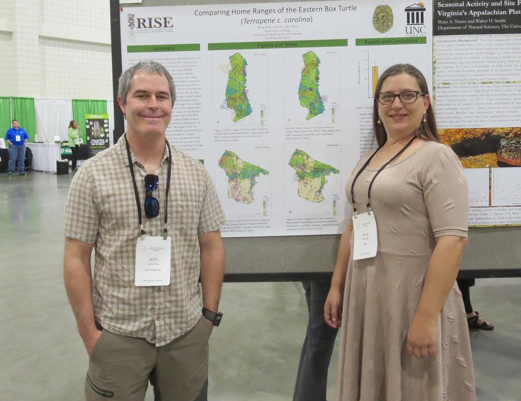 Dr. John Roe and his undergraduate researcher Amy Kish