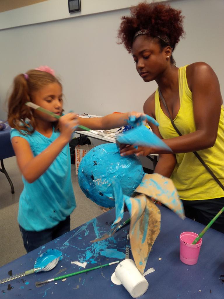 4th graders: How can you make a sculpture of a sea creature with Papier-mâché?
