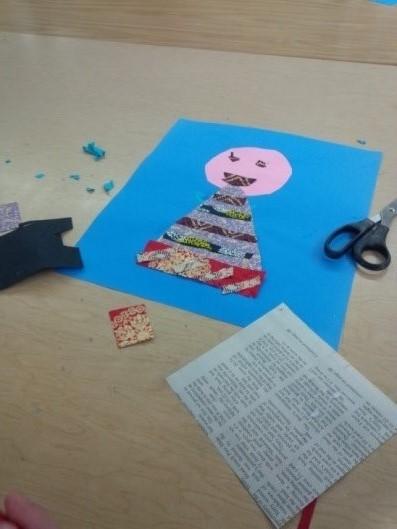 4th grader: How can you create a collage self-portrait?