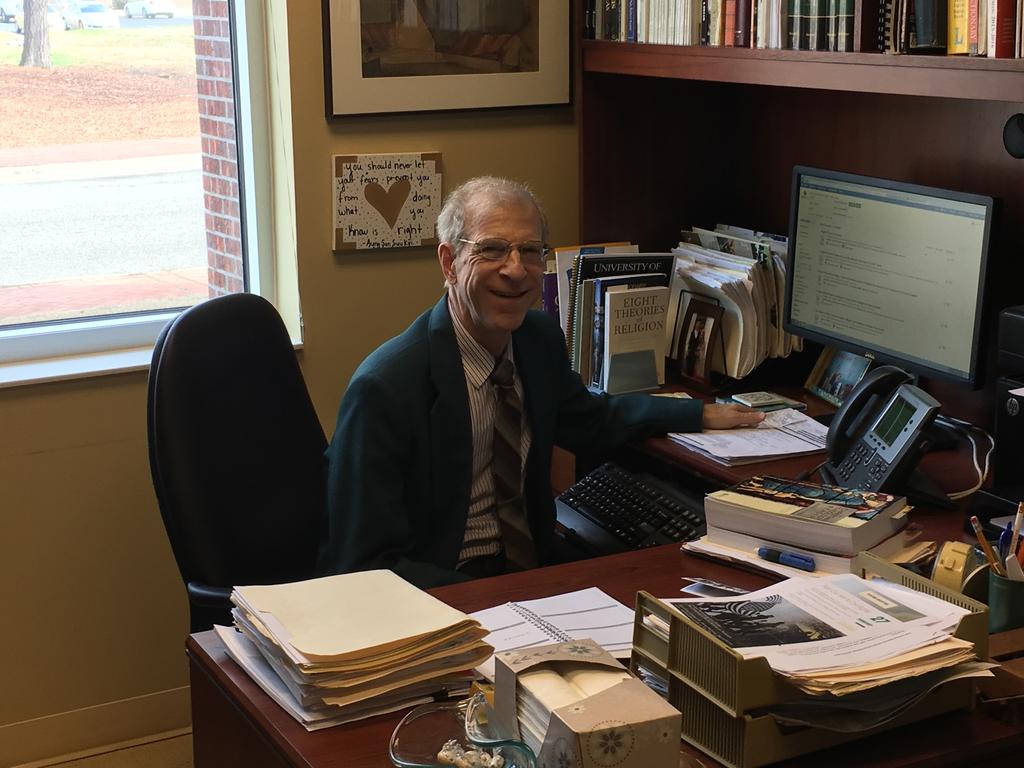 Professor David Nikkel in Office