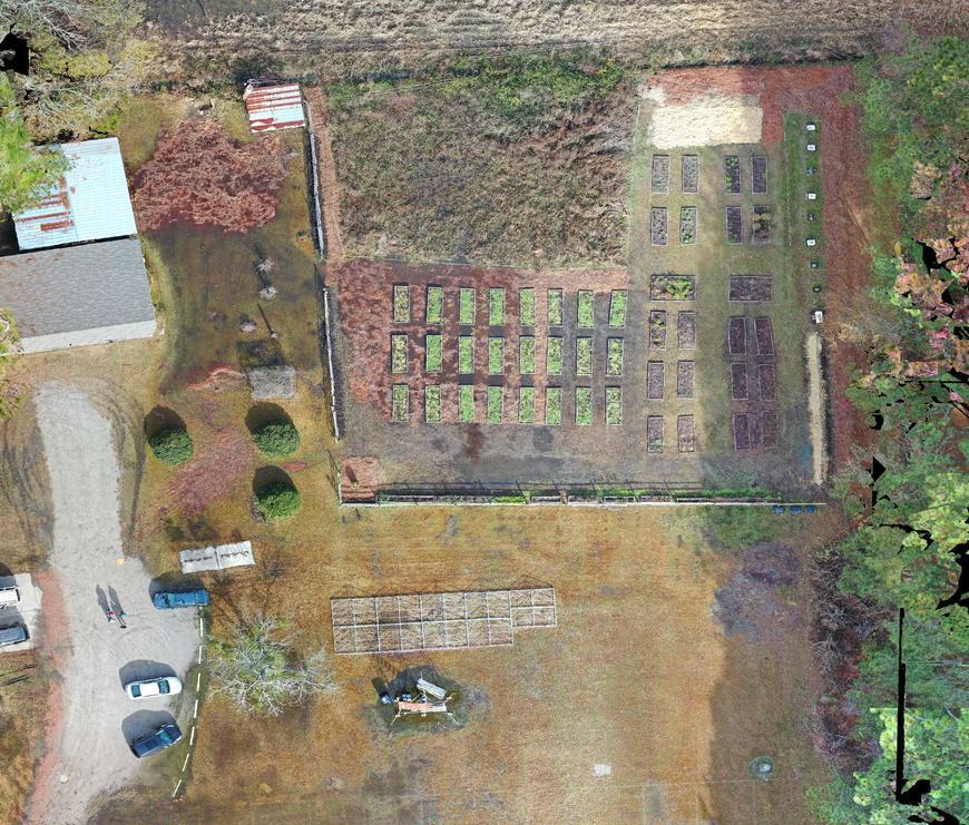 Aerial Image of Campus Garden