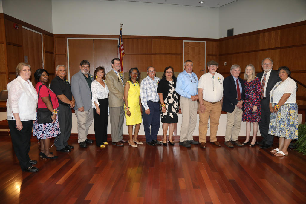 Pictured are 15 of the 25 retirees who attended the Retiree Celebration on May 14