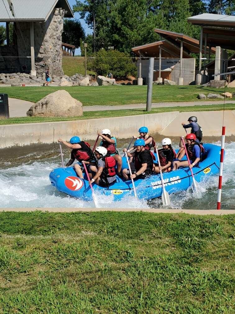 Native Strong participants enjoy whitewater rafting in Charlotte