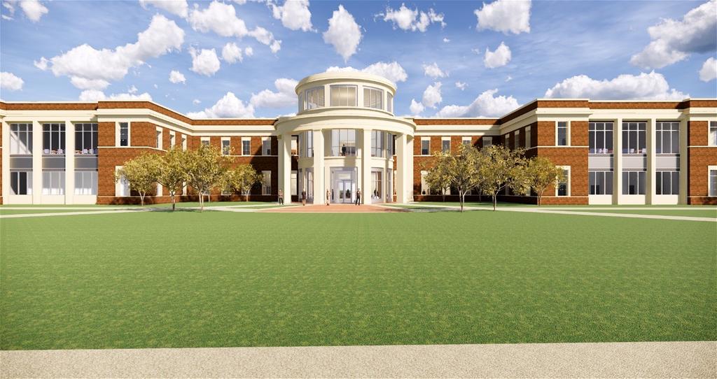 Architectural rendering of $37.5 million School of Business building