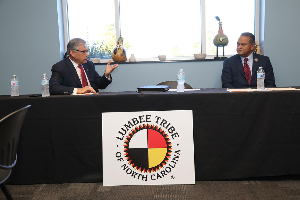 The Lumbee Tribe offers a student housing voucher program for enrolled members attending UNCP