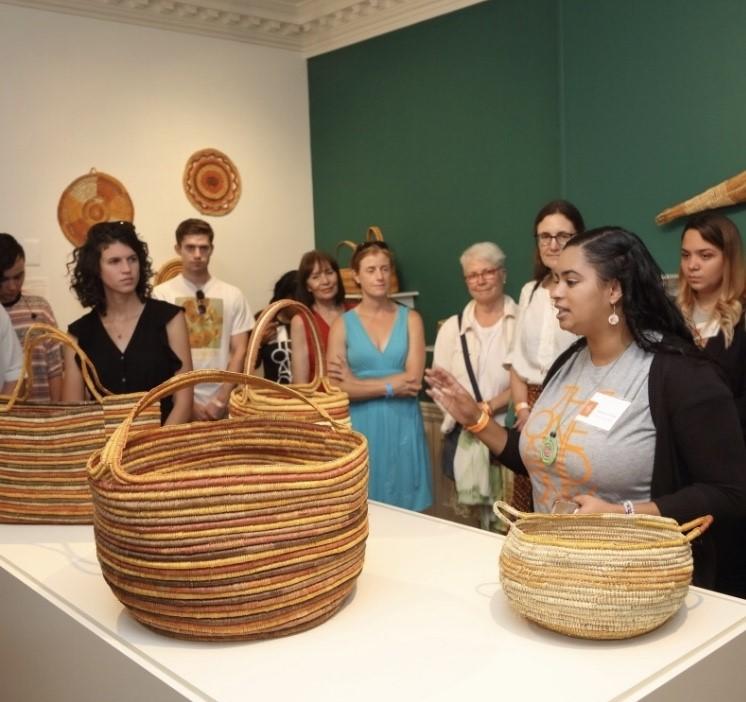 Hannah talks about her role curating the "With Her Hands: Women’s Fiber Art from Gapuwiyak: The Louise Hamby Gift" exhibit