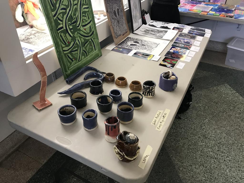 Mixed Media art pieces for sale by current Art students.