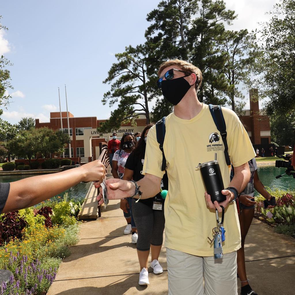 UNCP welcomed a record 8262 students this fall, breaking the enrollment record for the third consecutive year