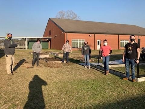 UNCP students and faculty are volunteering to build gardens at local elementary schools