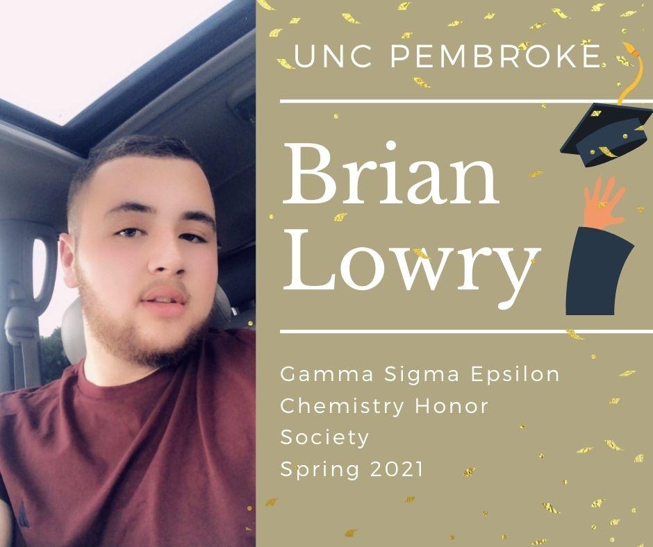 Brian Lowry Spring 2021 Inductee