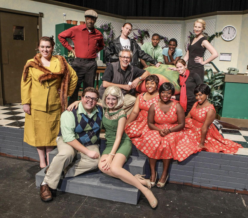 Hal Davis pictured from a Fall 2012 production of Little Shop of Horrors at UNCP.
