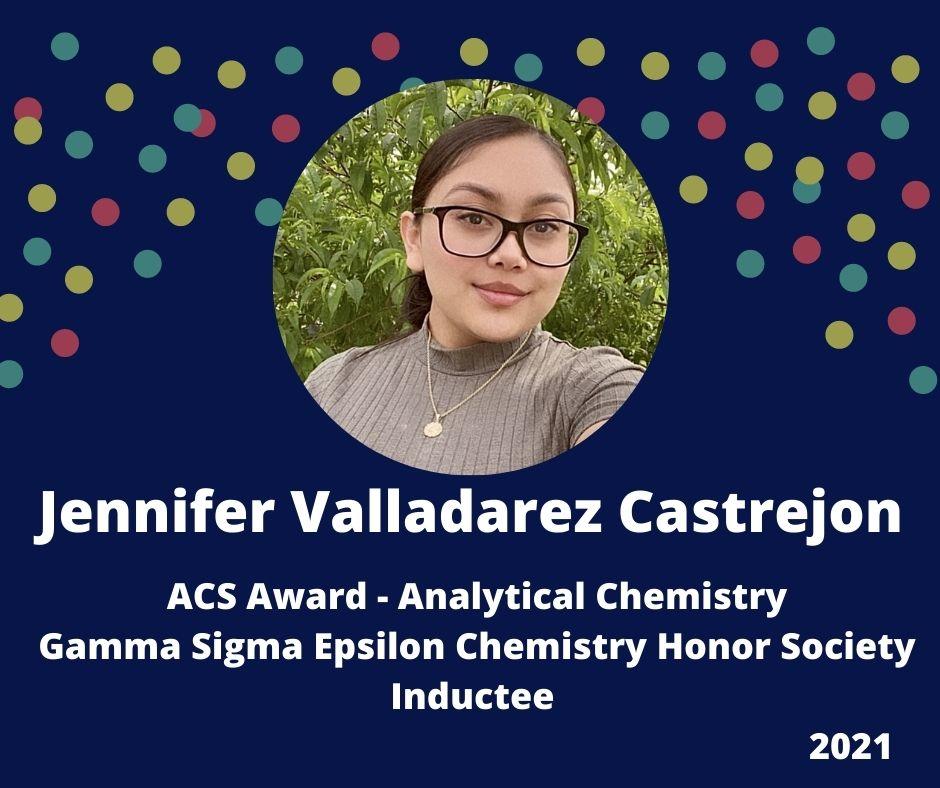 Jennifer Valladarez Castrejon -  ACS Award in Analytical Chemistry