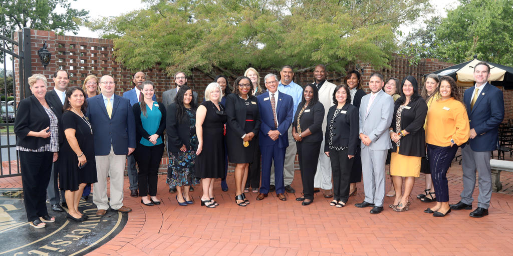 A dozen local, district and regional education leaders attended a Superintendents' Appreciation Breakfast hosted by the School of Education on October 6, 2021