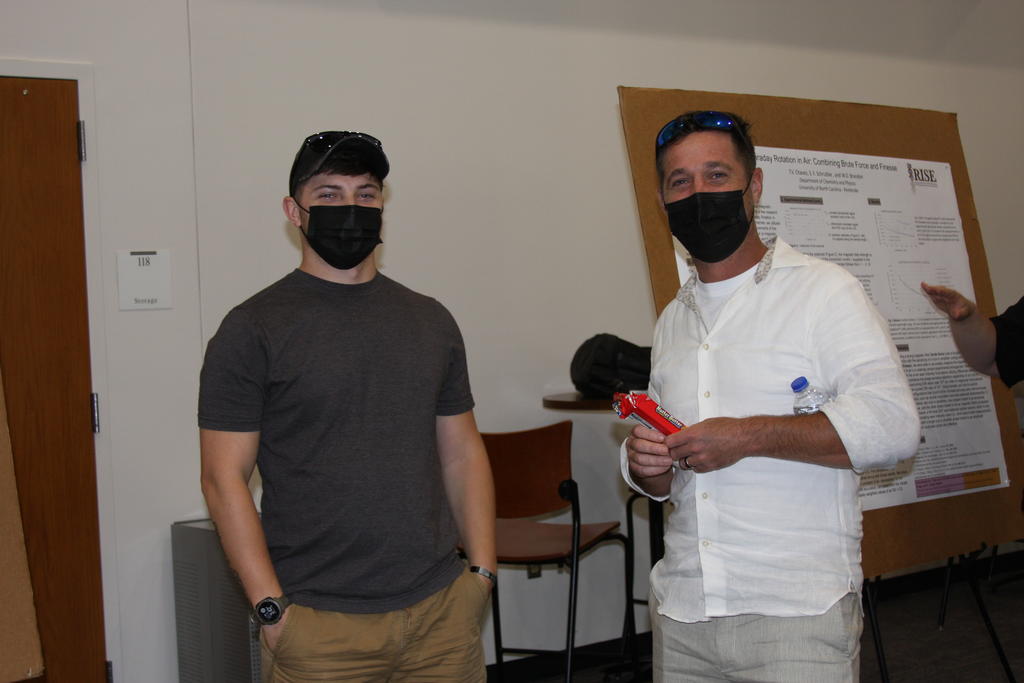 Student Researcher Andrew Childers and RISE Fellow Eric Schawrz