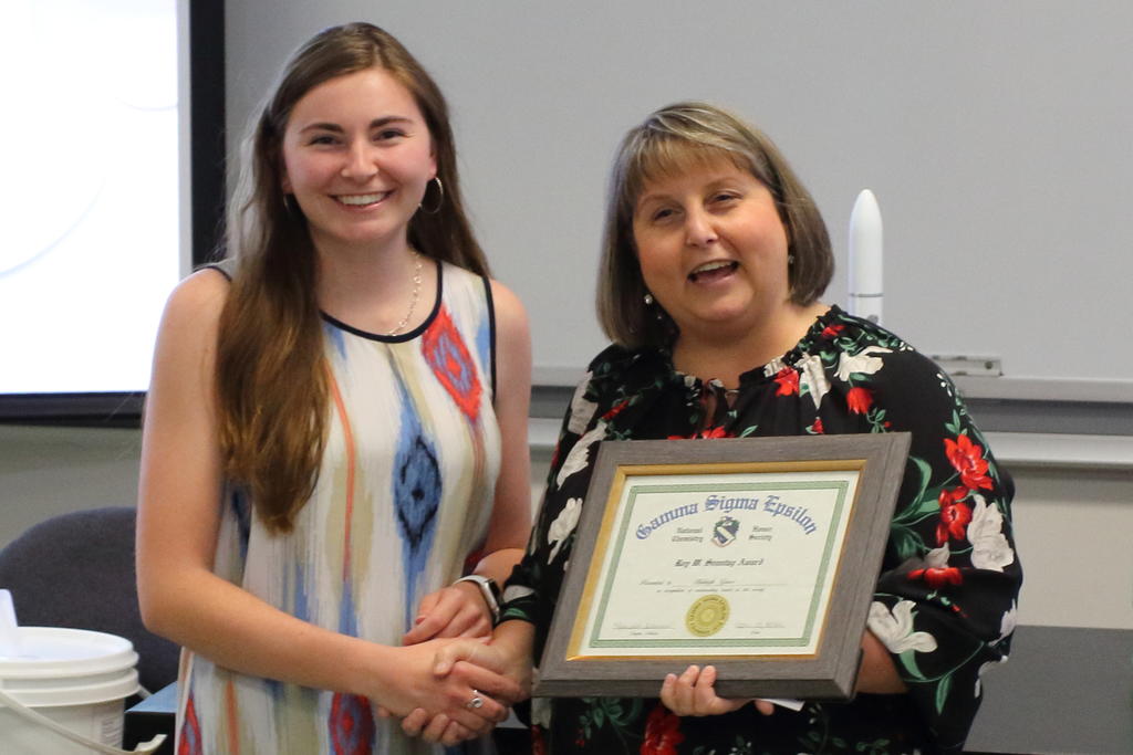 Haleigh Grace - SONNTAG Award for Gamma Sigma Epsilon Honor Society