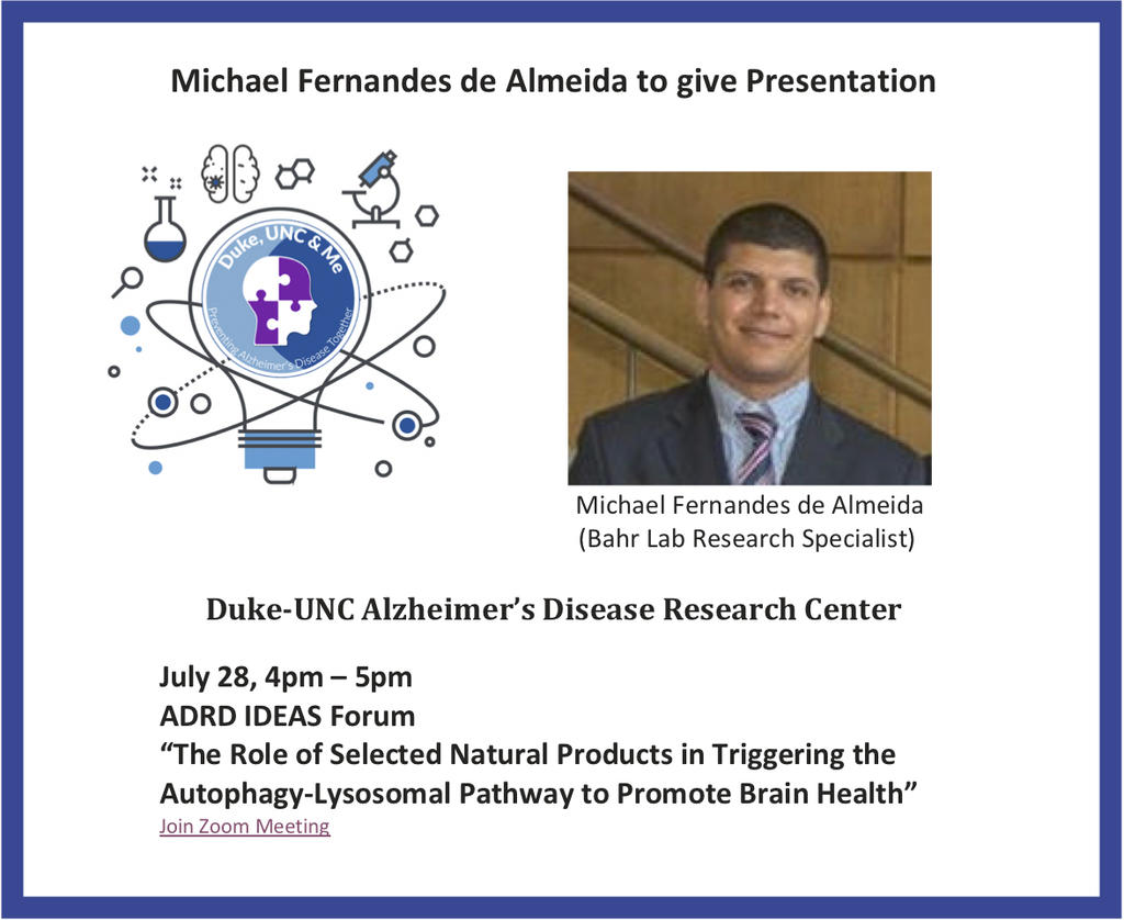 Michael Fernandes de Almeida to give Presentation
