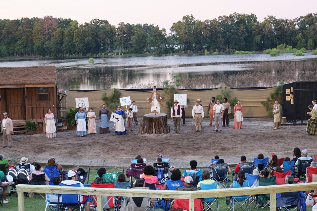 Scene from the opening night of Strike at the Wind! at the Lumbee Tribe Cultural Center on July 12, 2022