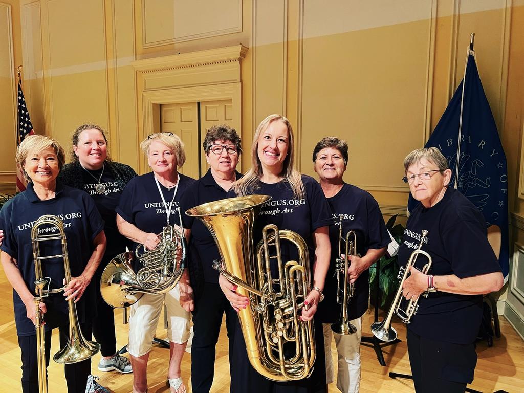 Dr. Joanna Hersey, third from right, performed as part of the 'From Conflict to Creativity: Veteran Artists Showcase' at the Library of Congress