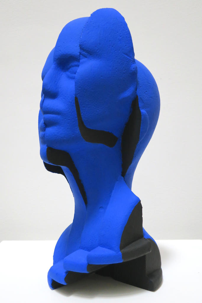 ART 1050, Introduction to Sculpture/ Facial Reconstruction/ Styrofoam/16x7x8”/Spring 2022/ Abigail Parnell/ Art Major