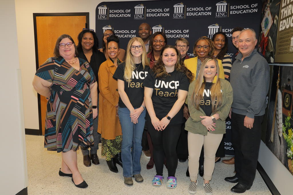 The School of Education at UNCP recently hosted members of Branch Alliance for Educator Diversity board of directors