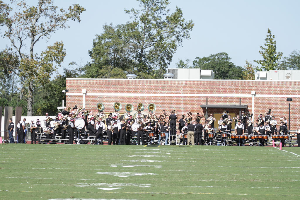 The band performs at a 2012 game against Charleston