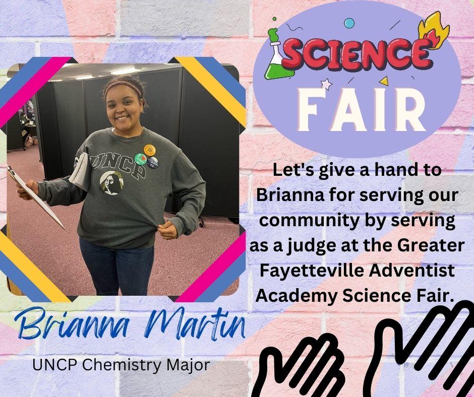 Brianna Martin Science Fair