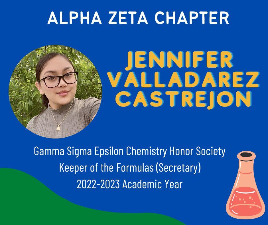 Jennifer Valladarez Castrejon - Secretary 2022-2023