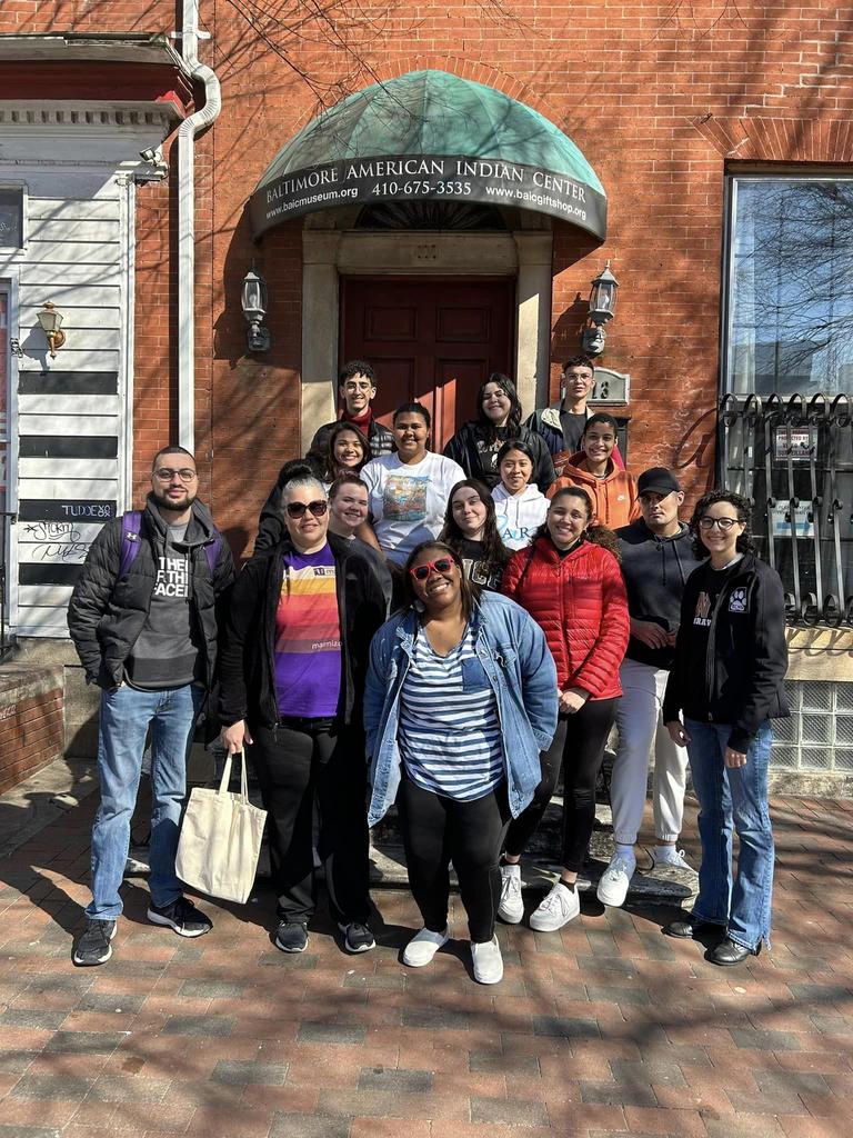 UNCP students volunteered at the Baltimore American Indian Center during a Alternative Spring Break experience