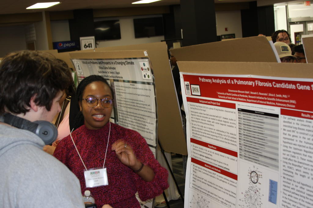 Blossom (Chinemerem) Edoh discusses her research at the 2023 PURC Symposium