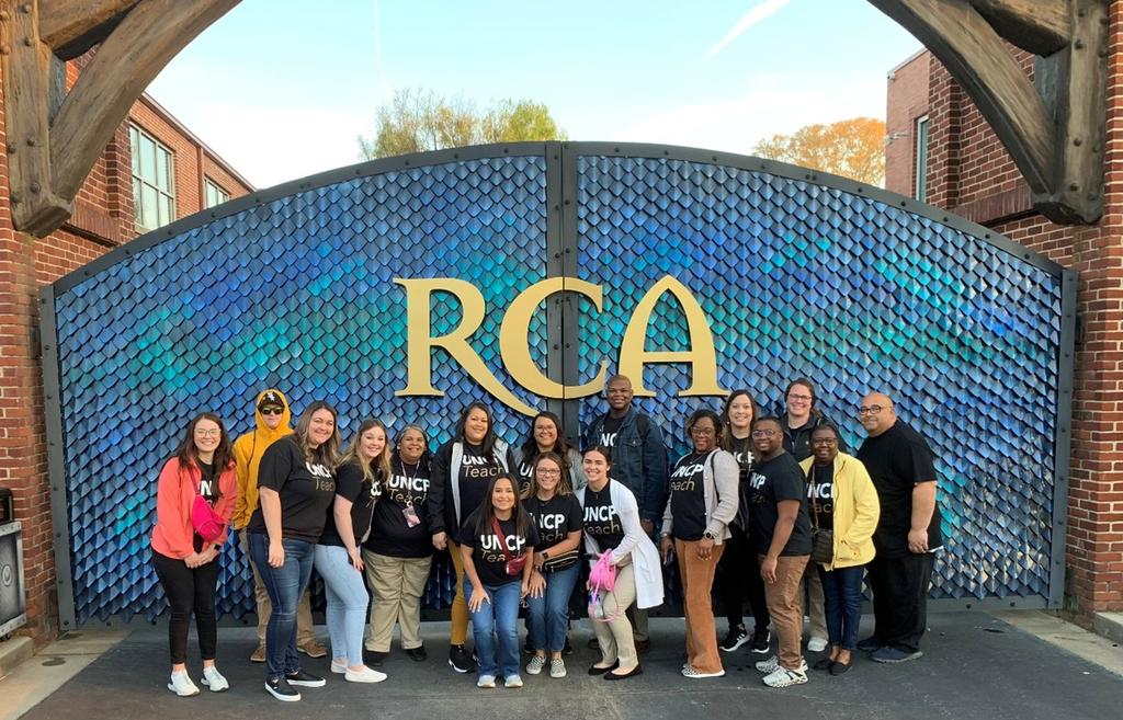 UNCP students and faculty participate in professional development training at the Ron Clark Academy in Atlanta, Georgia