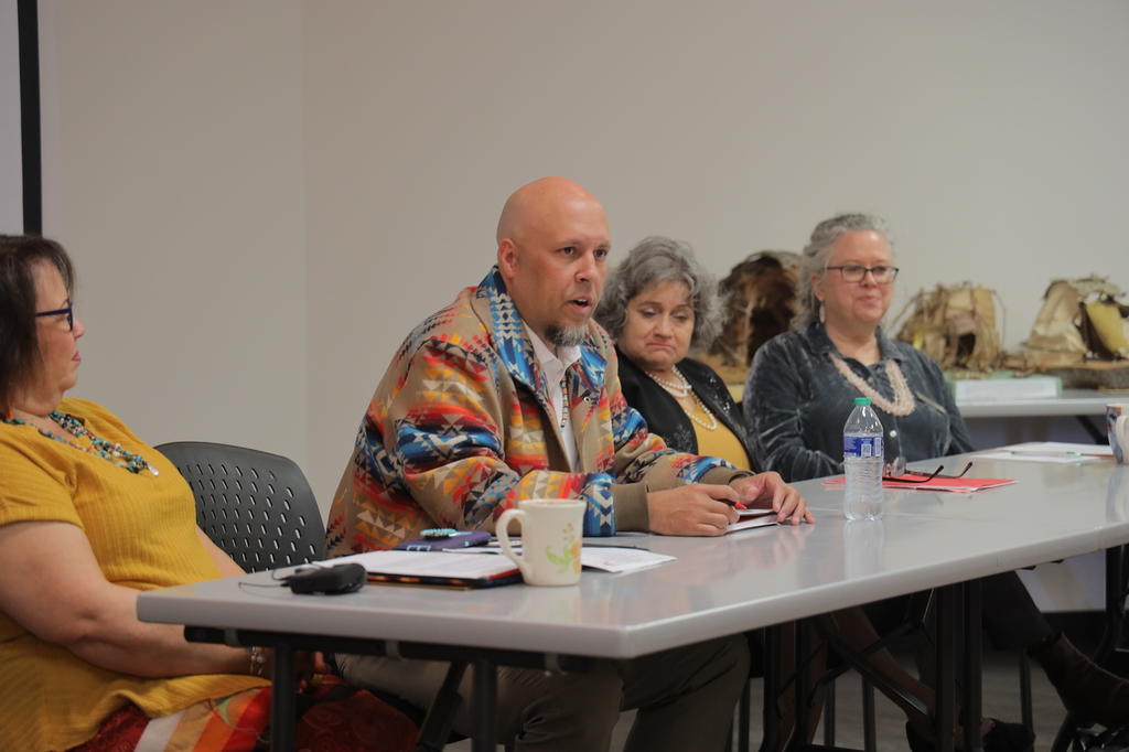 Tonya Holy Elk Locklear, Lumbee Tribal Chairman John Lowery, Dr. Cherry Beasley, Dr. Jane Haladay_SNSC 2023